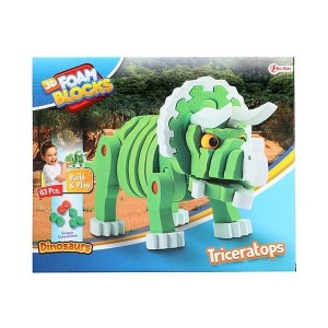 Puzzle 3D Spuma Dino Triceraptos 63 piese Toi-Toys TT43544A - Img 6
