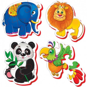 Puzzle Bebe Animale de la Zoo, 18 piese Roter Kafer RK1102-04 - Img 2