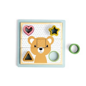 Puzzle cu sortator forme - Animalute - Img 2