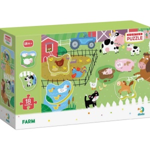 Puzzle cu surprize - La ferma (18 piese) - Img 2