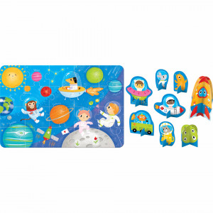 Puzzle educativ - Descopera Spatiul, 20 piese, 48x32cm Banana Panda BP49043 - Img 3