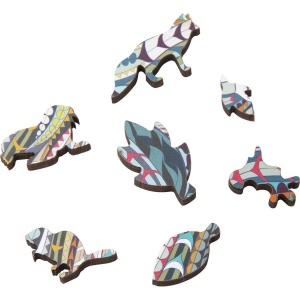 Puzzle Lemn Elefant, 137 piese, 30x22.5 cm Grafix GR400072 - Img 8