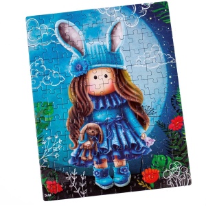 Puzzle Pretty doll in the moonlight, 23x30 cm, 120 piese De.tail DT100-02 - Img 3