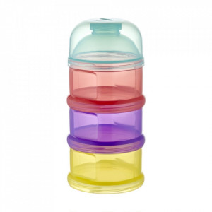 Recipient lapte praf BabyJem cu 3 compartimente (Culoare: Bleu) - Img 2
