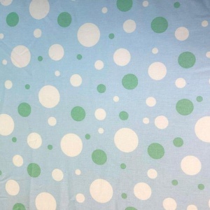 Saltea Pliabila Spuma Poliuretanica 120x60x5 cm - Light Blue with Dots - Img 2