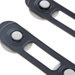 Set 2 mini sigurante universale pentru usi si dulapuri BabyJem, antracit - Img 3