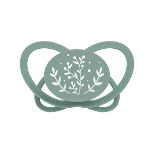 Set 2 suzete nip My Butterfly cu tetina ortodontica din silicon, forma simetrica, din materiale naturale regenerabile, fara BPA, cutie de transport si sterilizare, 5-18 luni, verde, nip My Butterfly Green 38861 - Img 3