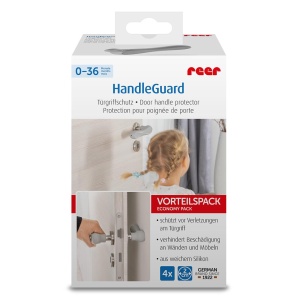 Set 4 protectii clanta usa, din silicon, acoperire completa, Reer HandleGuard 70091 - Img 2