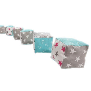 Set 6 cuburi de joaca textile MyKids 10x10 cm - Img 4