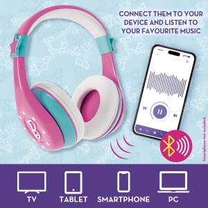 Set casti & microfon cu bluetooth - Barbie - Img 3