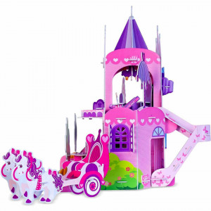 Set constructie puzzle 3D - Castelul Printesei Fiesta Crafts FCT-3050 - Img 3