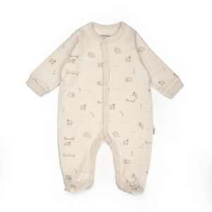 Set de 10 piese pentru nou nascut, 100% bumbac organic, Lamb, BabyCosy - Img 3