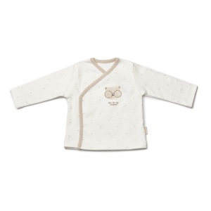 Set de 5 piese pentru nou nascut, 100% bumbac organic, TeddyBear, BabyCosy - Img 2