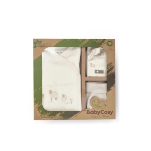 Set de 5 piese pentru nou nascut, Lamb, BabyCosy