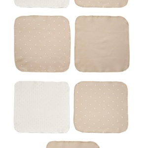 Set de 7 batistute din bumbac pentru bebelusi, BabyCosy, 25cmX25cm, roz - Img 5