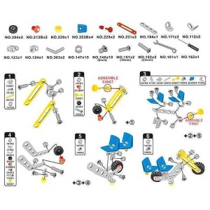 Set de Constructie Metalic Vehicule Metal 3D Toi-Toys TT43212Z - Img 6