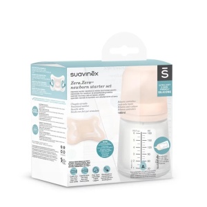 Set de start biberon anticolici 180 ml variabil + Suzeta -2-2 luni Zero Zero Suavinex