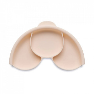 Set diversificare hrana bebelusi Miniware Healthy Meal, 100% din materiale naturale biodegradabile, 3 piese, Toffee/Peach - Img 4