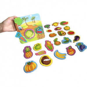 Set magnetic Fructe si Legume cu Plansa magnetica inclusa, 24 piese Roter Kafer RK2090-06 - Img 3