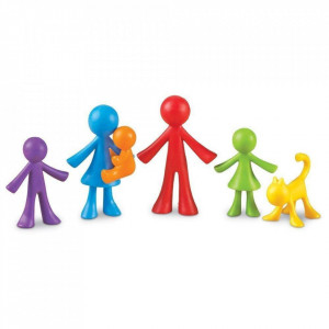 Set pentru sortat si numarat - Familia mea (72 piese) - Img 4