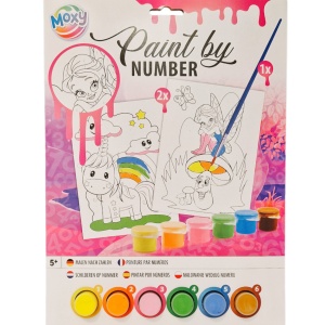 Set pictura pe numere - Unicorn si zana