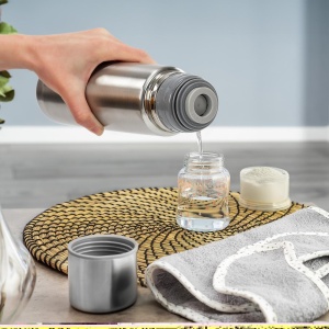 Sticla termos din otel inoxidabil vidat Pure, 450 ml, Reer 90528 - Img 2