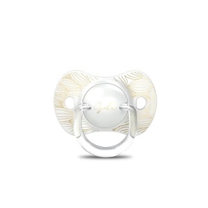Suzeta fiziologica SX Pro din silicon 0-6 luni Bej Gold Premium