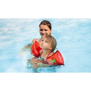 Aripioare de inot pentru copii, cu insertie din material moale, 11–30kg (1-6 ani), rosu, Reer MySwimBuddy Armbands, 66024 - Img 5