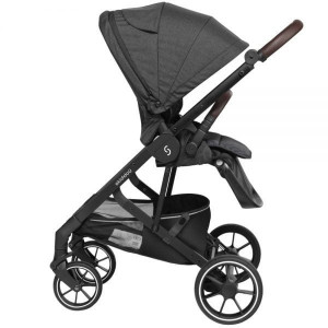 Carucior 2 in 1 Moss, Onyx, Negru, Skiddou - Img 6