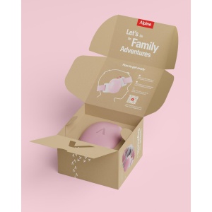 Casti antifonice pentru bebelusi si copii pana la 4 ani, ofera protectie auditiva, SNR 24, roz, ALPINE Muffy Baby Rose Pink ALP29642 - Img 10
