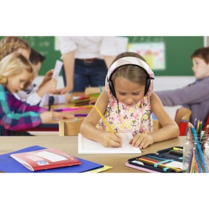 Casti antifonice pentru copii, ofera protectie auditiva, SNR 27, 5+ ani, roz, Reer SilentGuard Kids 53304 - Img 8