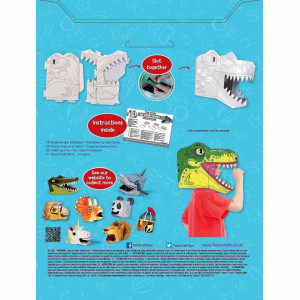 Coloreaza-ti propria Masca 3D T-Rex Fiesta Crafts FCT-3042 - Img 5