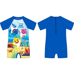 Costum de baie UV cu maneci scurte si fermoar Baby Shark EPLUSM EPMBS5244061 - Img 2