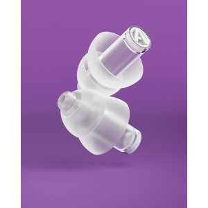 Dopuri de urechi cu filtru muzical profesional pentru festivaluri si concerte, 3 dimensiuni incluse (S/M/L), protectie zgomote SNR 21dB, reutilizabile, transparente, ALPINE PartyPlug PRO 2025 ALP20057 - Img 3