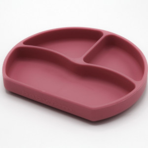 Farfurie din silicon cu 3 compartimente pentru auto-diversificare BabyJem (Culoare: Roz) - Img 8