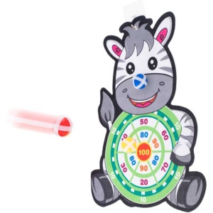 Joc Darts cu Scai Zebra - 3 Mingi Incluse Ikonka IK18315 - Img 4