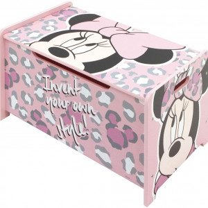 Ladita din lemn pentru depozitare jucarii Minnie Mouse - Img 2