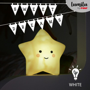 Lampa de veghe cu LED, cu oprire cronometrata, forma stea, galbena, Lumilu Sweet Dreams Star, Reer 52265 - Img 3