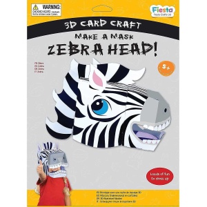 Masca 3D Zebra Fiesta Crafts FCT-3053 - Img 2