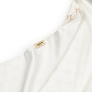 Paturica pentru nou nascut, 100% bumbac organic, Bow, BabyCosy, stone - Img 4