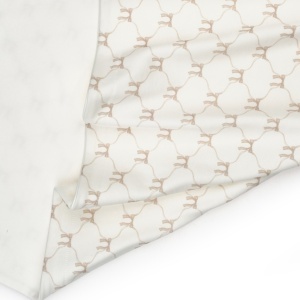Paturica pentru nou nascut, 100% bumbac organic, Bow, BabyCosy, stone - Img 5