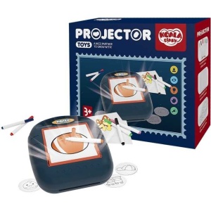 Proiector desen cu 20 sabloane si 6 carioci 22.5 x 18 x 6 cm Koala Diary KD80309 - Img 2
