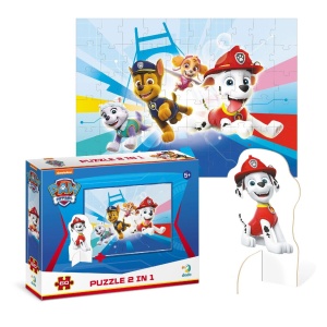 Puzzle 2 in 1 - Patrula Catelusilor in misiune (60 piese) - Img 2