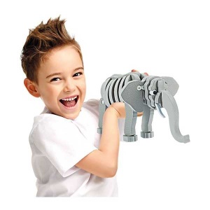 Puzzle 3D Spuma Elefant 75 piese Toi-Toys TT43545A - Img 2