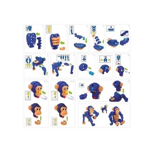 Puzzle 3D Spuma Maimutica 52 piese Toi-Toys TT43543A - Img 4