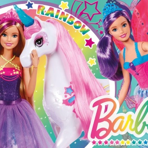 Puzzle de colorat maxi - Barbie (4 x 48 de piese) - Img 2
