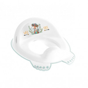 Reductor wc copii antialunecare Tega W&F Little Fox White-Green