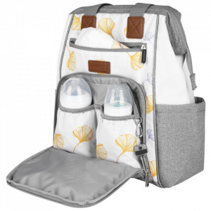 Rucsac multifunctional mamici Astrid, Skiddou, Vanilla delight, Galben - Img 5