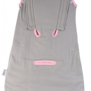 Sac de dormit multifunctional Grey Pink Elephant Travel 6-18 luni 2.5 Tog - Img 3