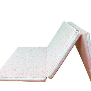 Saltea Pliabila Spuma Poliuretanica 120x60x4.5 cm - Cat on Moon Roz